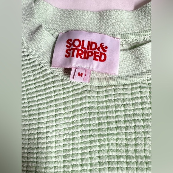 SOLID & STRIPED Pistachio Green CARSON Ribbed Fitted Tank Top size M - Picture 9 of 12